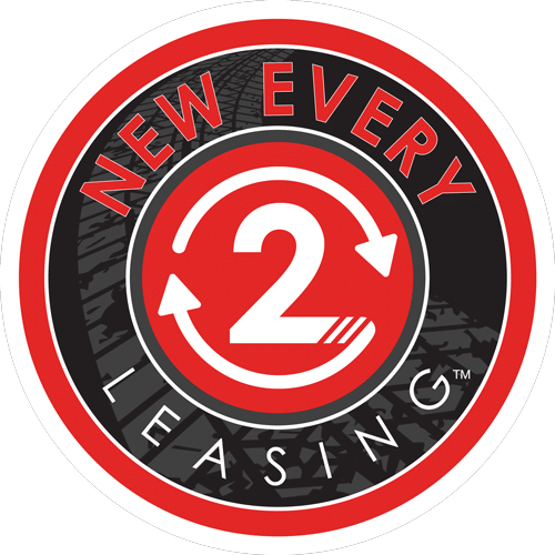 Circular image that states "New Every 2 Leasing" which is referring to Syfan's "New Every 2" deal with leasing.